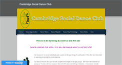 Desktop Screenshot of cambridgesocialdanceclub.com